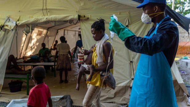 Cólera en Haití.